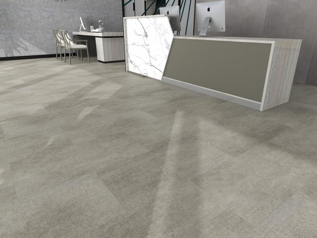 Rock Pro Fondazione 12 in. x 24 in. 7mm Luxury Vinyl Plank Flooring, Click Lock, Waterproof, 22 MIL Wear Layer, 16.02 sq.ft/Box
