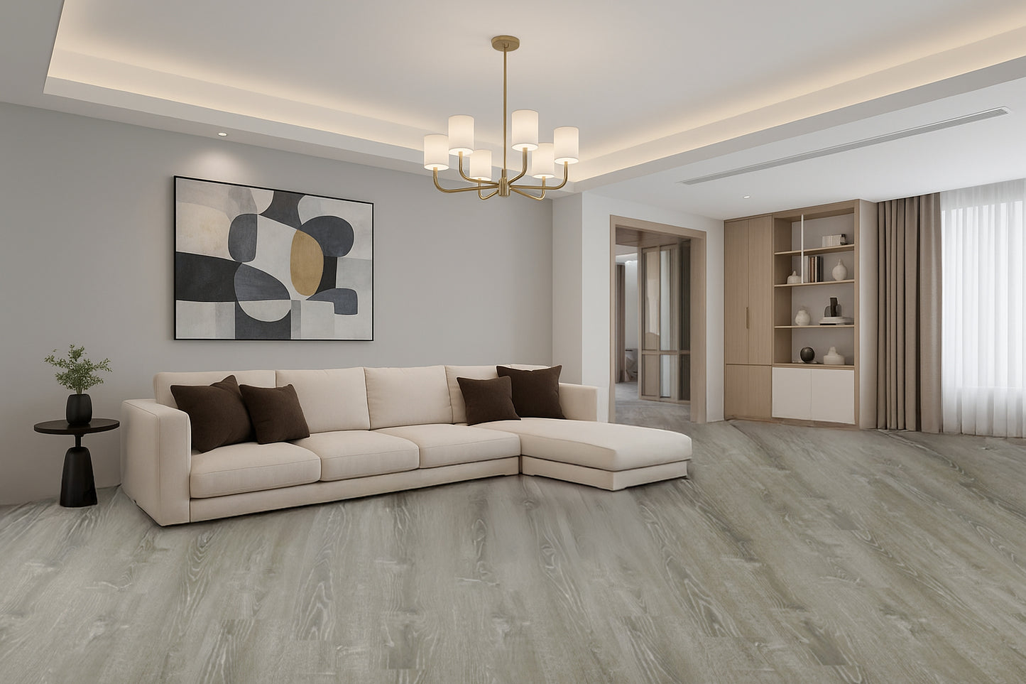 Harper-StellerNova Oak 6.5MM 22MIL 9" X 48" Click Lock Waterproof Luxury Vinyl Plank Flooring
