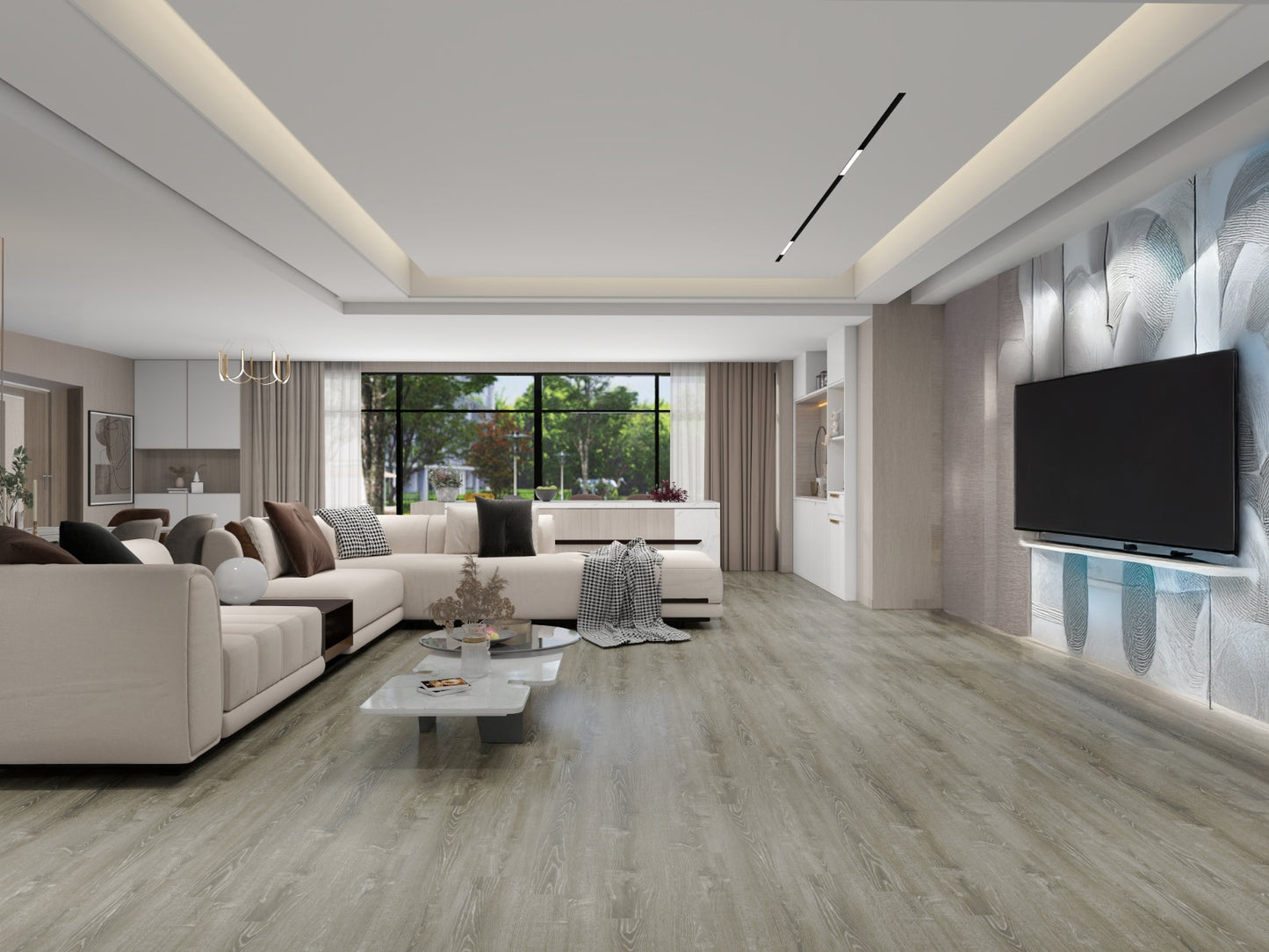 Harper-StellerNova Oak 6.5MM 22MIL 9" X 48" Click Lock Waterproof Luxury Vinyl Plank Flooring