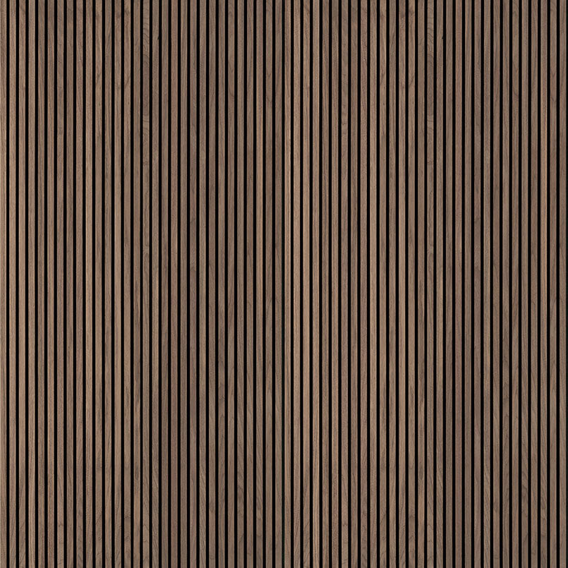 MSI-TAWNY 94.5 In. x 9.5 In. 3D Fluted Wood Slat Acoustic Sound Absorbing Wall Paneling (Set of 4)
