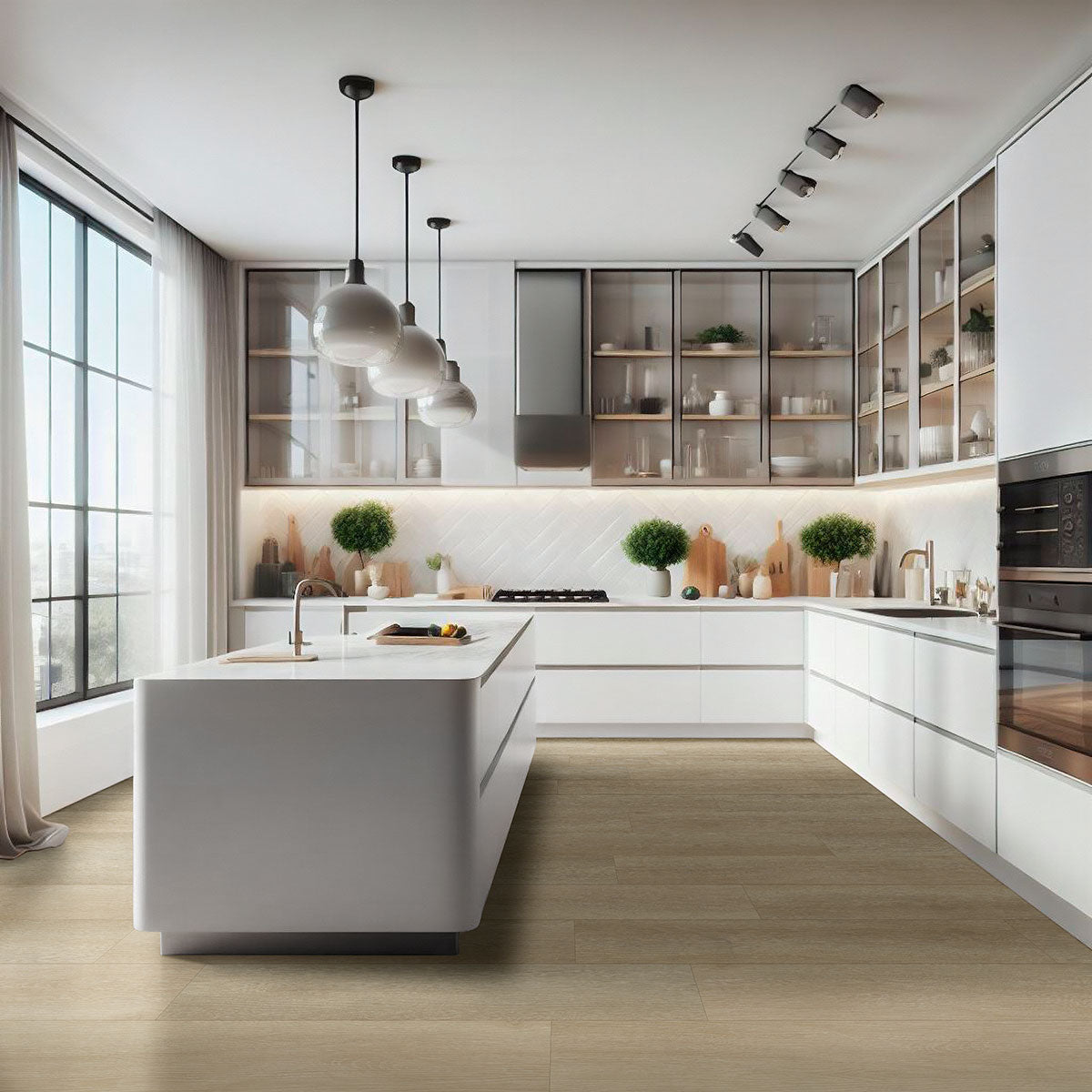 MSI-Laurel Reserve Flaxen 8MM 22MIL 9" X 48" Click Lock Waterproof Luxury Vinyl Plank Flooring (20.96sqft/Box)