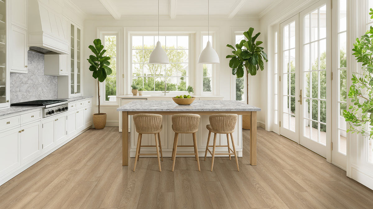 SHORECLIFFS SCHERTZ OAK 9" X 87" - 12MM 30 MIL CLICK LOCK WATERPROOF RIGID CORE (32.40/BOX)