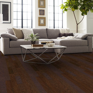 SHAW ALBRIGHT R.OAK ENGINEERED HARDWOOD - COFFE BEAN - 3.25"W X 3/8" T ( 23.76 SQFT / BOX )
