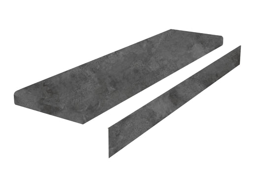 Rock-Pro Aftermath Classic V2 Stair Tread With Riser 1.57 in. T x 51.08 in. L x 11.81 in. W Molding