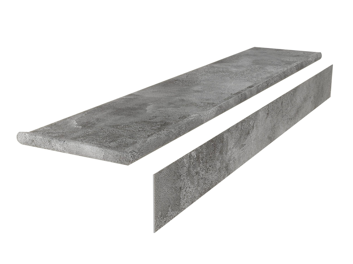 Rock-Pro Aftermath Premium Stair Tread With Riser 0.98 in. T x 51.18 in. L x 11.81 in. W Molding