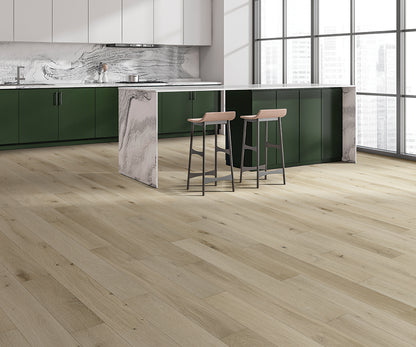 PanTim Valaire Artois white oak engineered hardwood flooring - kitchen