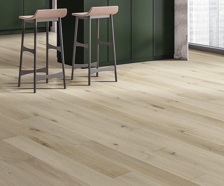 PanTim Valaire Artois white oak engineered hardwood flooring - plank detail