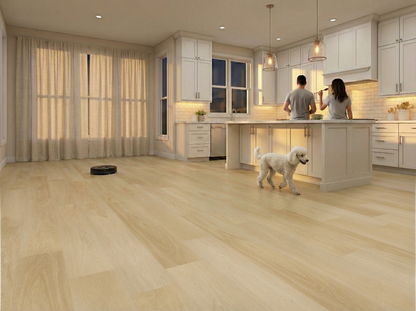 Citadel - Azaka Oak 8MM 32MIL Wear layer Ceramic Shield Coating  9" X 48" Click Lock Waterproof Luxury Vinyl Plank Flooring (21.45 SQFT per box)