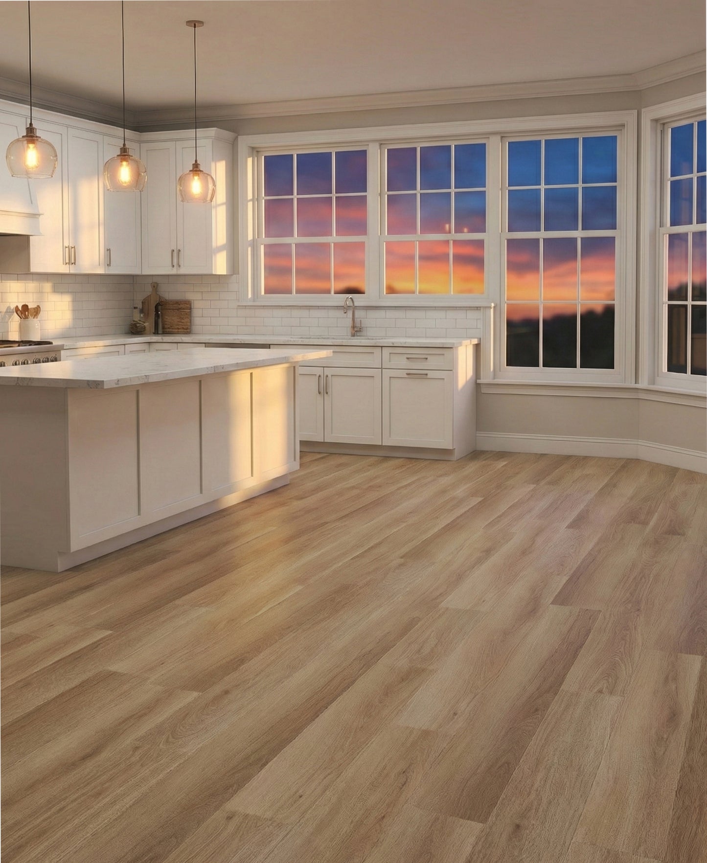 Citadel - Azuli Oak 8MM 32MIL Wear layer Ceramic Shield Coating  9" X 48" Click Lock Waterproof Luxury Vinyl Plank Flooring (21.45 SQFT per box)