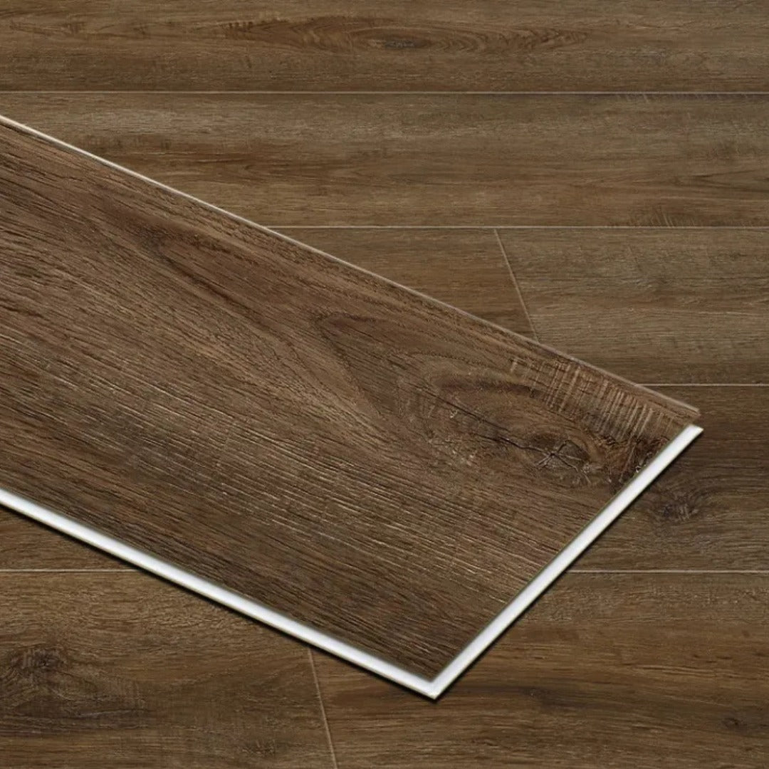 Alpine-Bruno Oak 5MM 22MIL 7" X 48" Click Lock Waterproof Luxury Vinyl Plank Flooring (23.95sqft/Box)