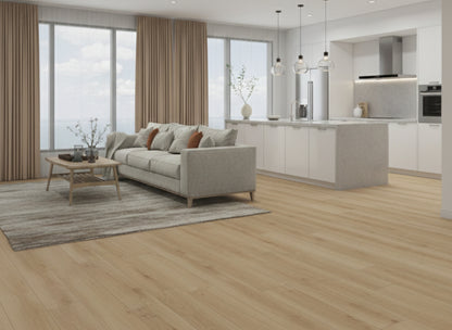 Citadel - Calise Oak 8MM 32MIL Wear layer Ceramic Shield Coating  9" X 48" Click Lock Waterproof Luxury Vinyl Plank Flooring (21.45 SQFT per box)