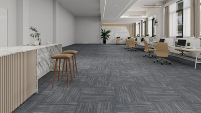Modentro Cloudbay 24x24 Multi-Level Loop Commercial Carpet Tile (72 sq ft/box)