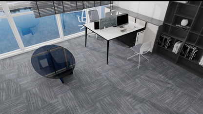 Modentro Cloudbay 24x24 Multi-Level Loop Commercial Carpet Tile (72 sq ft/box)