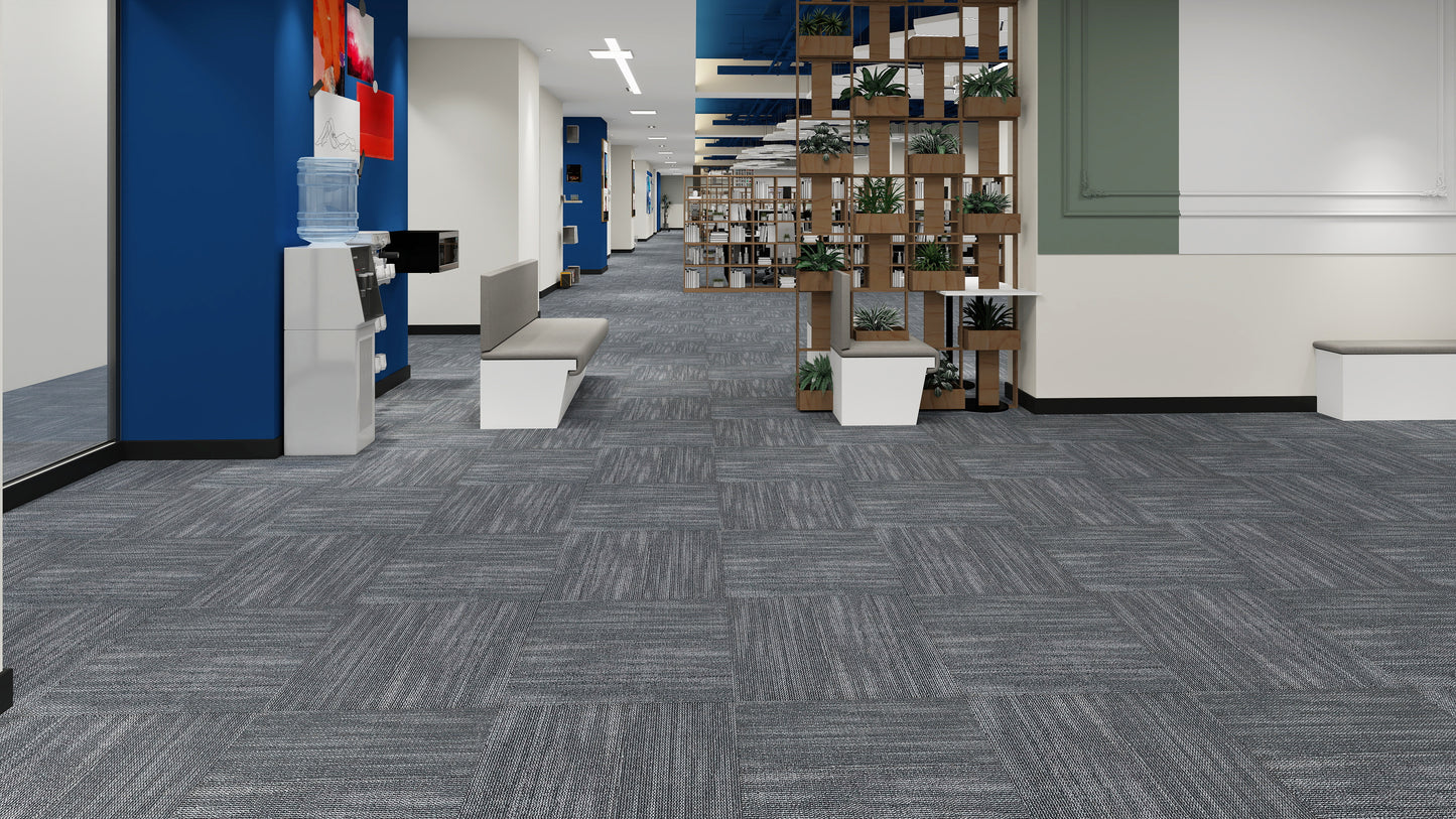 Modentro Cloudbay 24x24 Multi-Level Loop Commercial Carpet Tile (72 sq ft/box)