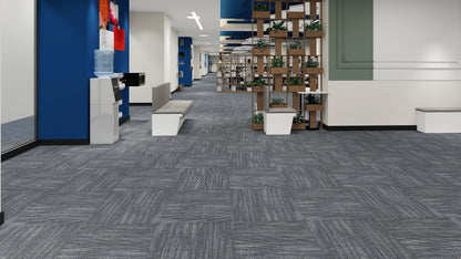 Modentro Cloudbay 24x24 Multi-Level Loop Commercial Carpet Tile (72 sq ft/box)