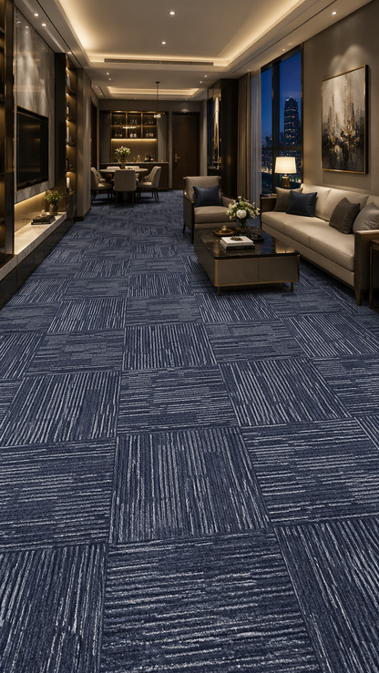 Modentro Denim 20x20 Multi-Level Loop Commercial Carpet Tile  (53.80sq ft/box)