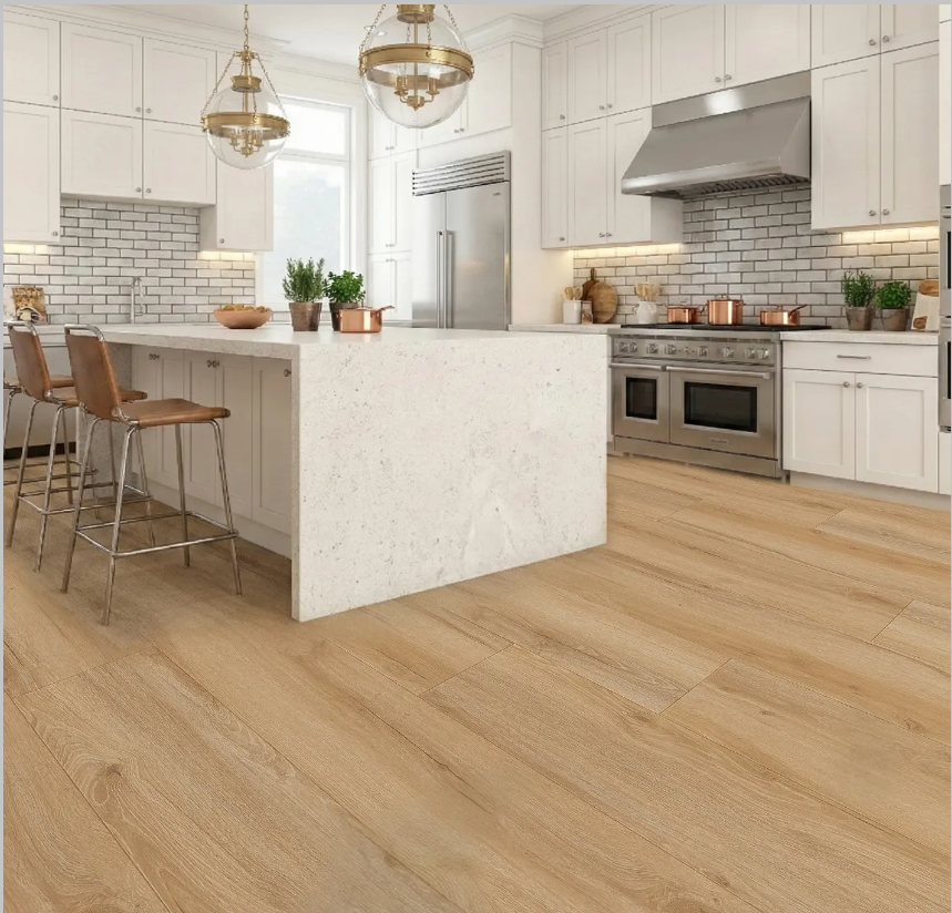 Montclair-Durban Oak 6.5MM 22MIL Ceramic Coating 7" X 48" Click Lock Waterproof Luxury Vinyl Plank Flooring (19.16sqft/Box)