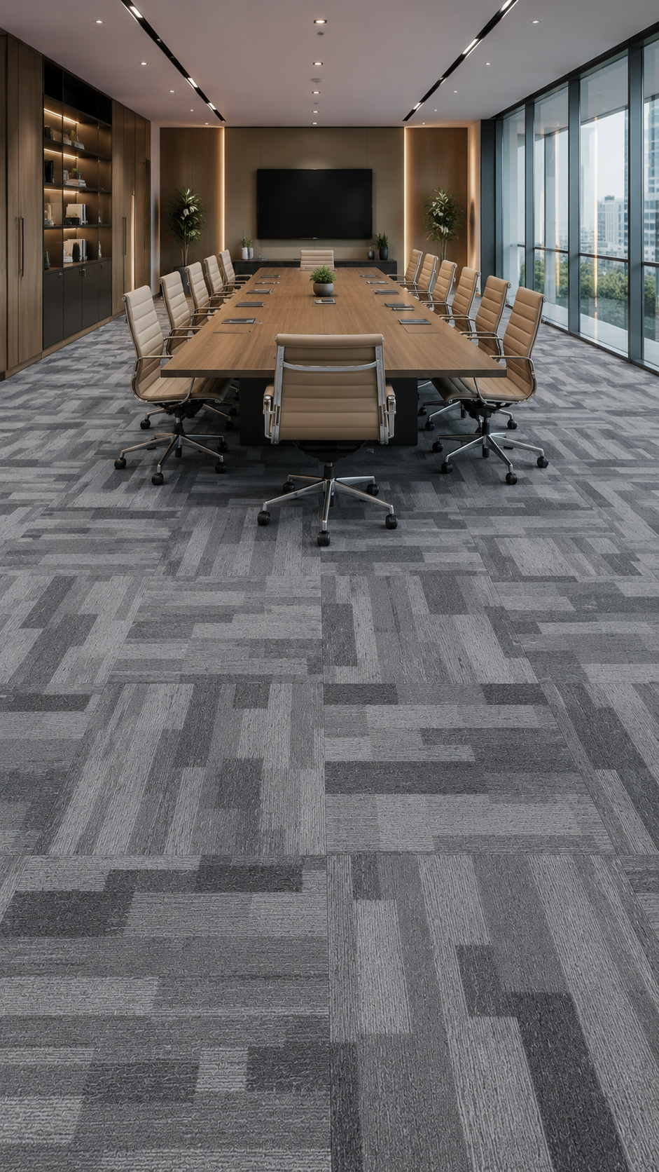 Modentro Fog 24x24 Multi-Level Loop Commercial Carpet Tile (72 sq ft/box)