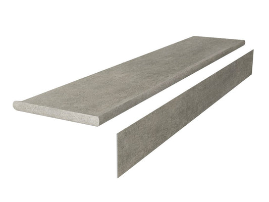 Rock-Pro Fondazione Premium Stair Tread With Riser 0.98 in. T x 51.18 in. L x 11.81 in. W Molding