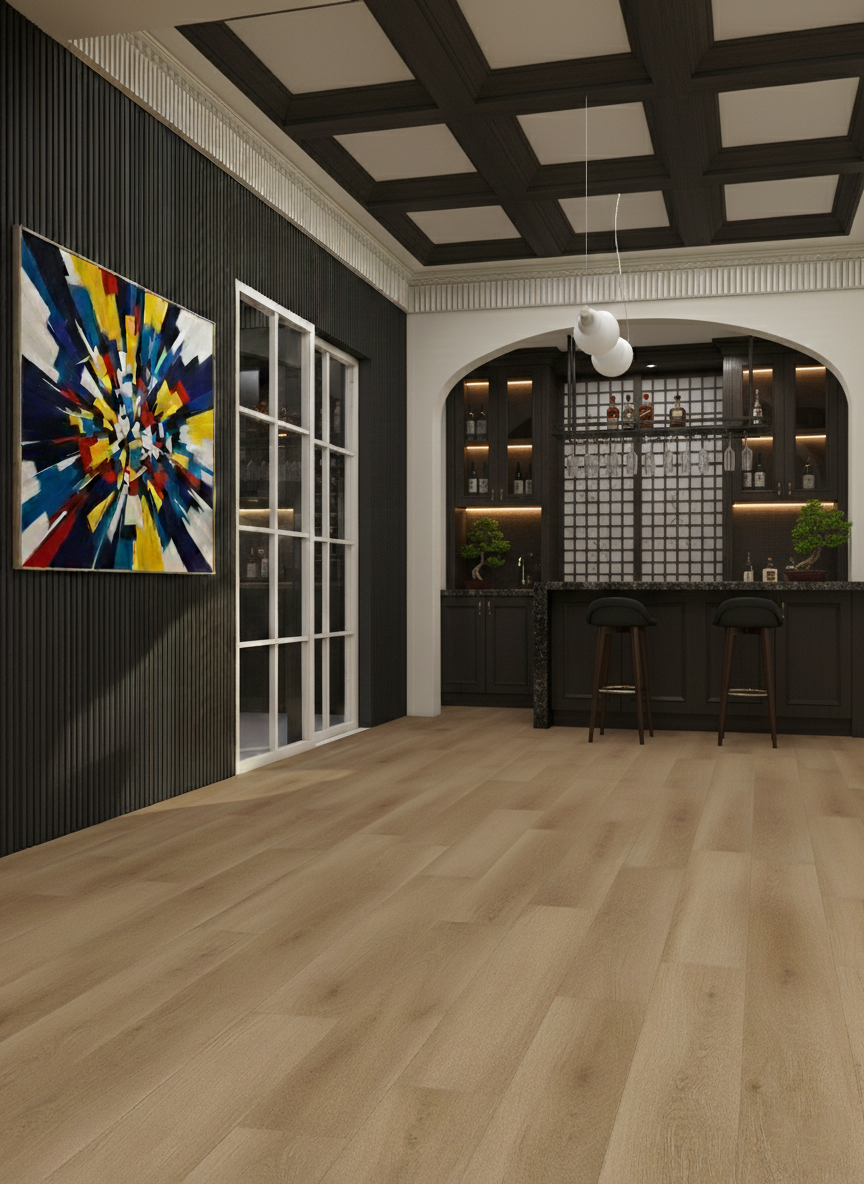 Citadel - Hartwood Oak 8MM 32MIL Wear layer Ceramic Shield Coating 9" X 48" Click Lock Waterproof Luxury Vinyl Plank Flooring (21.45 SQFT per box)