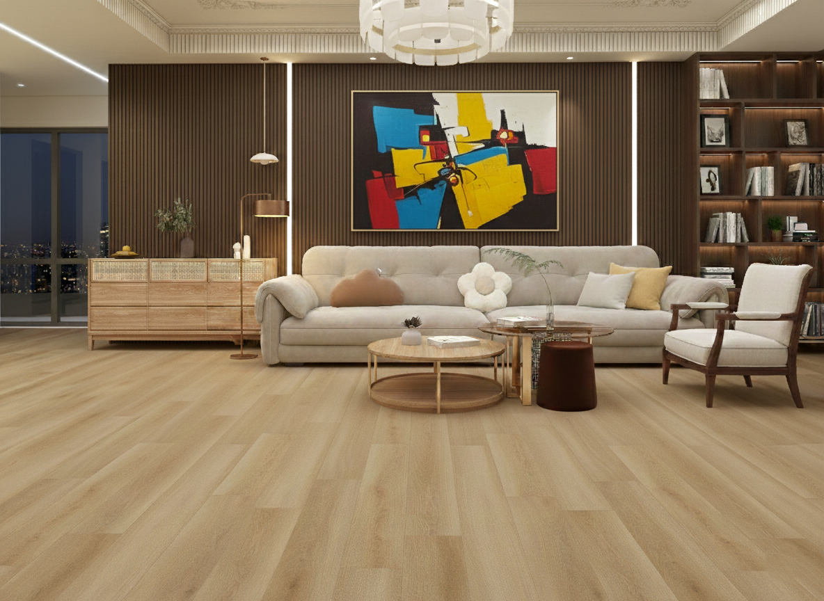 Citadel - Hartwood Oak 8MM 32MIL Wear layer Ceramic Shield Coating 9" X 48" Click Lock Waterproof Luxury Vinyl Plank Flooring (21.45 SQFT per box)