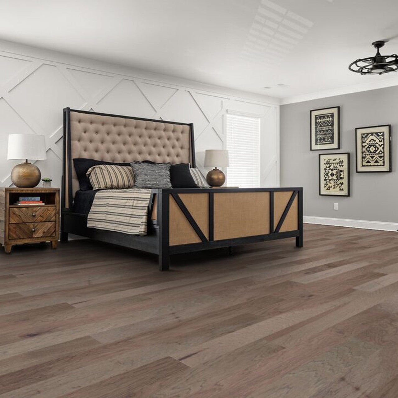 SHAW- PIEDMONT HICKORY ENGINEERED HARDWOOD - 6.38"W X 3/8" T ( 30.48 SQFT / BOX )