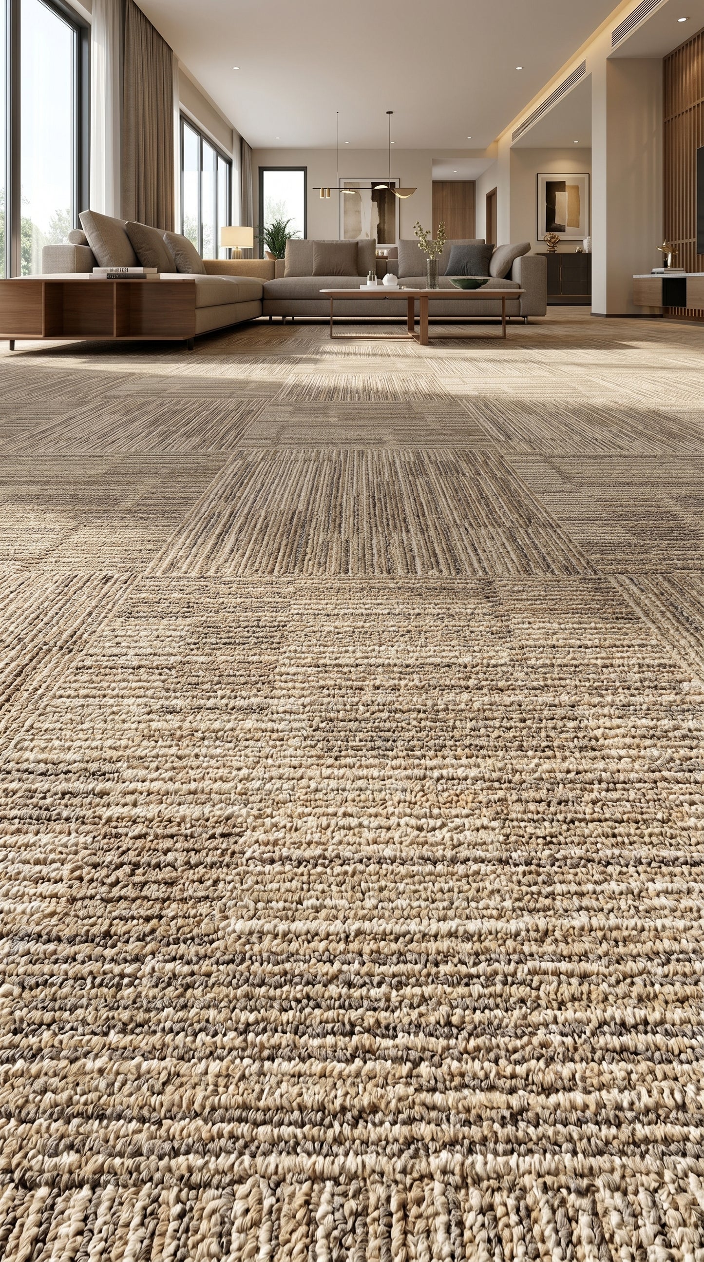 Modentro Fawn 20x20 Multi-Level Loop Commercial Carpet Tile  (53.80sq ft/box)