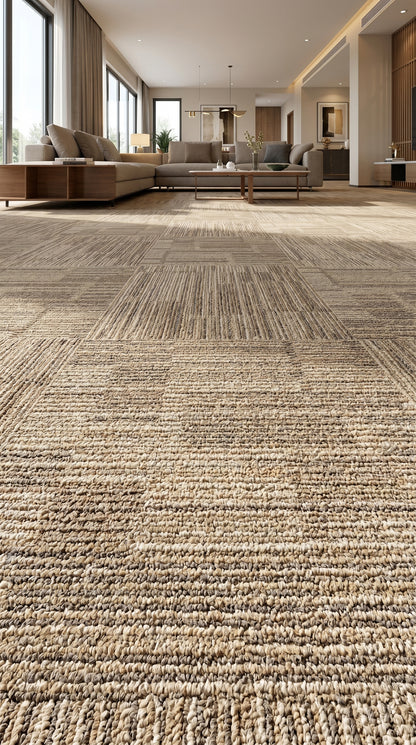 Modentro Fawn 20x20 Multi-Level Loop Commercial Carpet Tile  (53.80sq ft/box)