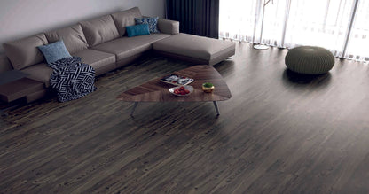 Deep Midnight  6.5MM 22MIL 7"W X 48"L Click Lock Waterproof Luxury Vinyl Plank Flooring (19.05 sq.ft./ctn)