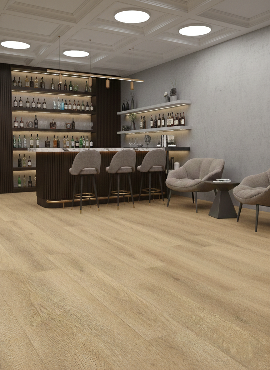 Citadel - Noa Oak 8MM 32MIL Wear layer Ceramic Shield Coating  9" X 48" Click Lock Waterproof Luxury Vinyl Plank Flooring (21.45 SQFT per box)