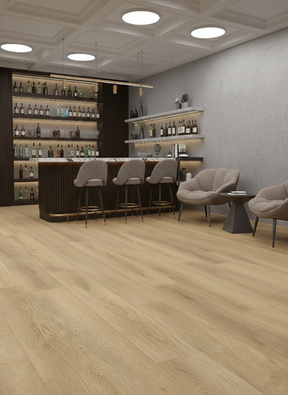Citadel - Noa Oak 8MM 32MIL Wear layer Ceramic Shield Coating  9" X 48" Click Lock Waterproof Luxury Vinyl Plank Flooring (21.45 SQFT per box)