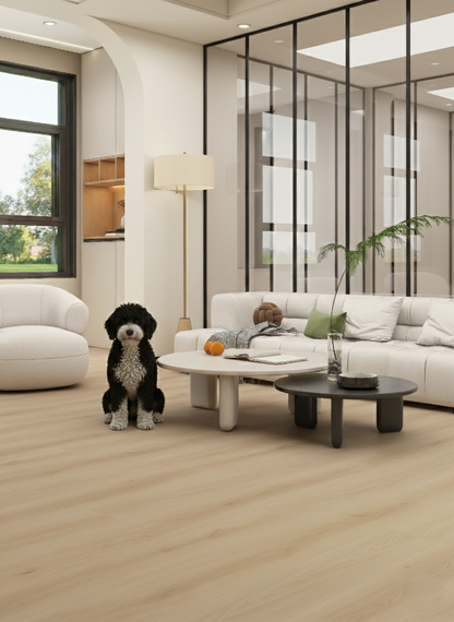 Citadel - Nobi Oak 8MM 32MIL Wear layer Ceramic Shield Coating  9" X 48" Click Lock Waterproof Luxury Vinyl Plank Flooring (21.45 SQFT per box)