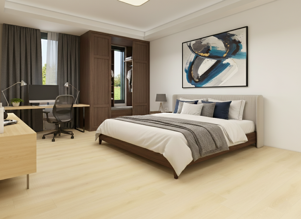 Citadel - Nobi Oak 8MM 32MIL Wear layer Ceramic Shield Coating  9" X 48" Click Lock Waterproof Luxury Vinyl Plank Flooring (21.45 SQFT per box)