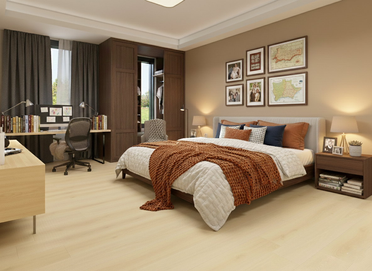 Citadel - Nobi Oak 8MM 32MIL Wear layer Ceramic Shield Coating  9" X 48" Click Lock Waterproof Luxury Vinyl Plank Flooring (21.45 SQFT per box)