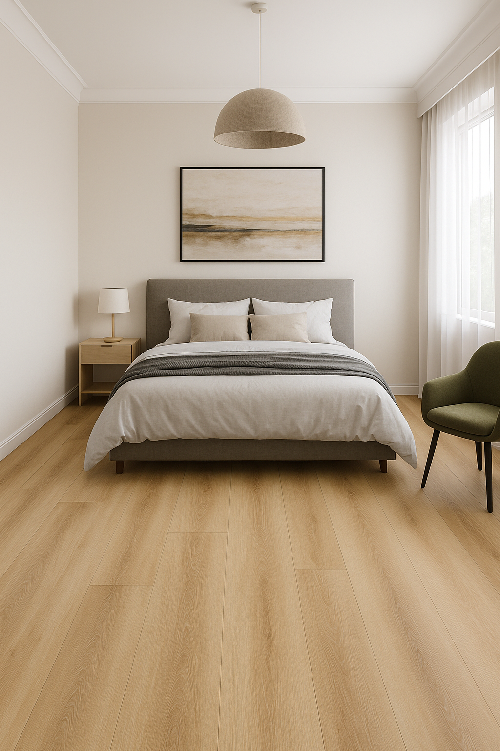 Alpine-Napali Oak 5MM 22MIL 7" X 48" Click Lock Waterproof Luxury Vinyl Plank Flooring (23.95sqft/Box)