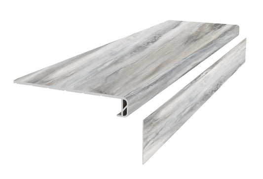 Rock-Pro Palissandro Classic Stair Tread With Riser 1.57 in. T x 48.03 in. L x 11.81 in. W Molding