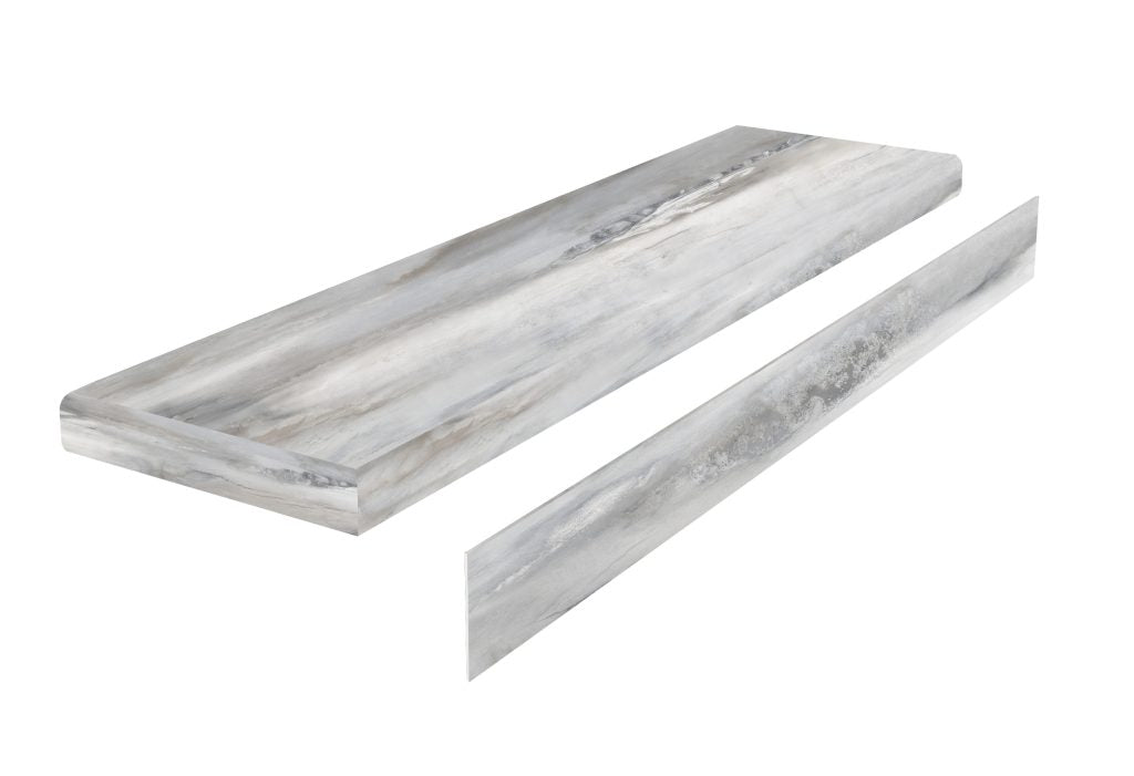 Rock-Pro Palissandro Classic V2 Stair Tread With Riser 1.57 in. T x 51.08 in. L x 11.81 in. W Molding