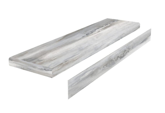 Rock-Pro Palissandro Classic V2 Stair Tread With Riser 1.57 in. T x 51.08 in. L x 11.81 in. W Molding