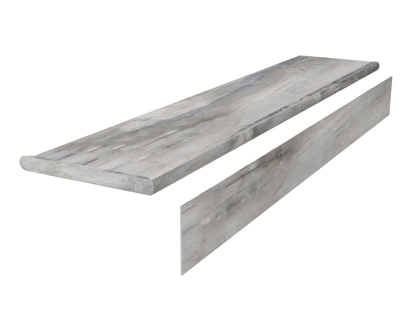 Rock-Pro Palissandro Premium Stair Tread With Riser 0.98 in. T x 51.18 in. L x 11.81 in. W Molding