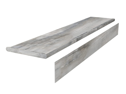 Rock-Pro Palissandro Premium Stair Tread With Riser 0.98 in. T x 51.18 in. L x 11.81 in. W Molding