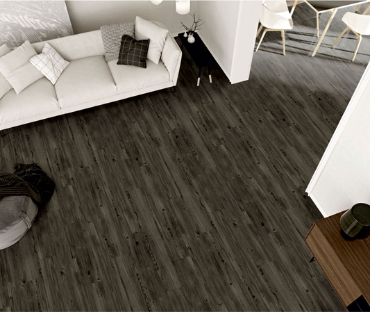 Pine Charcoal 6.5MM 22MIL 7"W X 48"L Click Lock Waterproof Luxury Vinyl Plank Flooring (19.05 sq.ft./ctn)