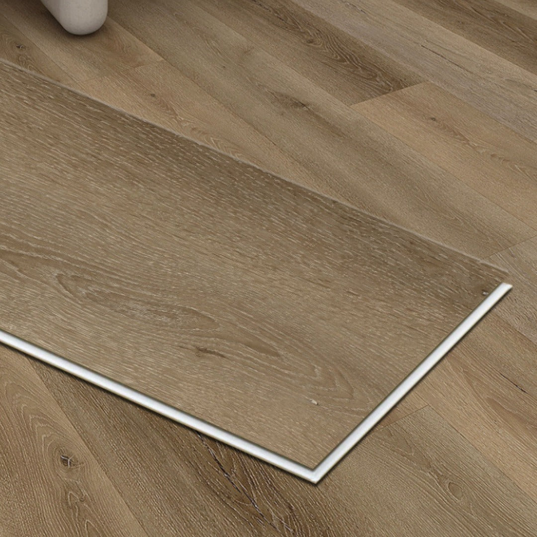 Alpine-Preston Oak 5MM 22MIL 7" X 48" Click Lock Waterproof Luxury Vinyl Plank Flooring (23.95sqft/Box)