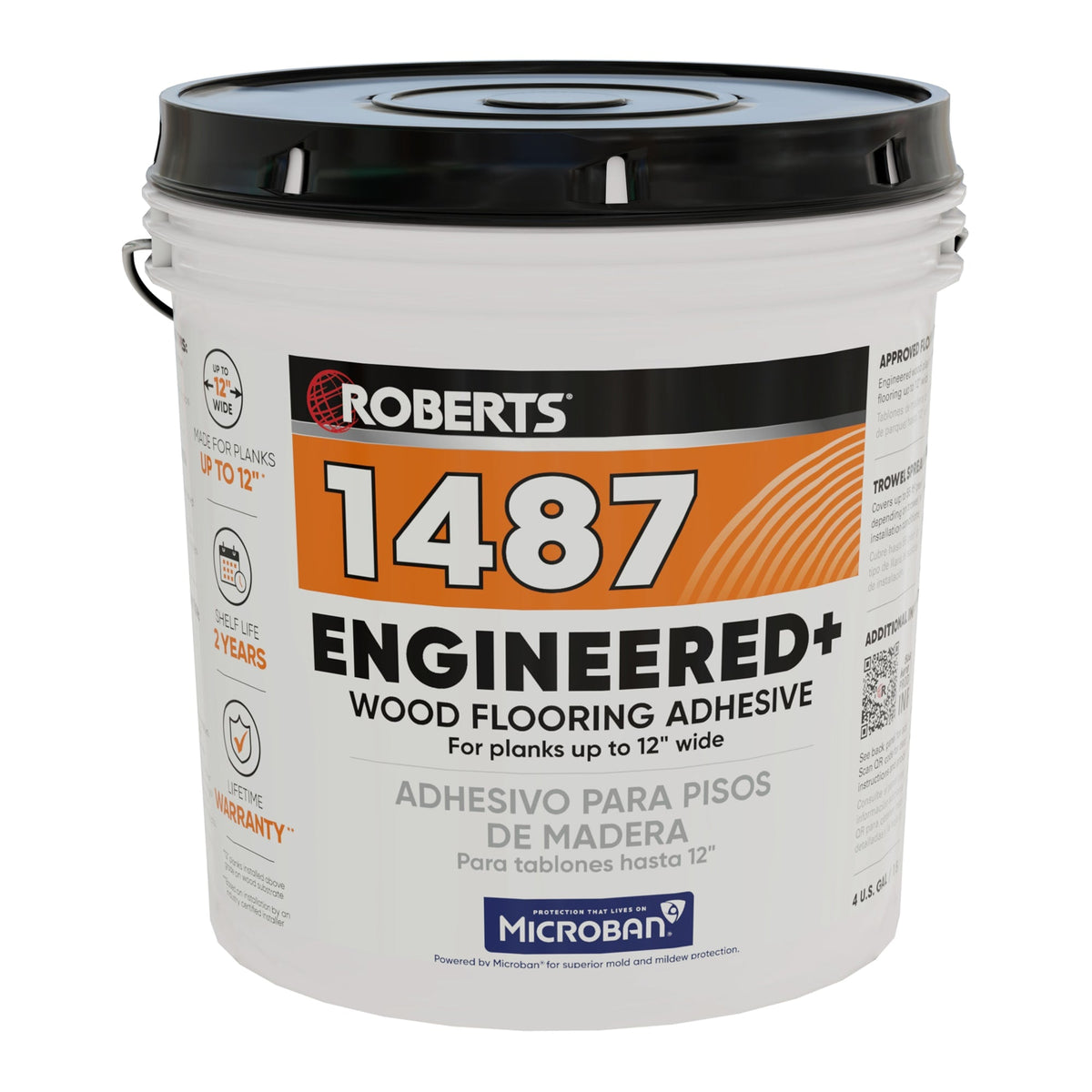 Roberts 1487 Engineered+ Wood Flooring Adhesive – 4 Gallon Pail