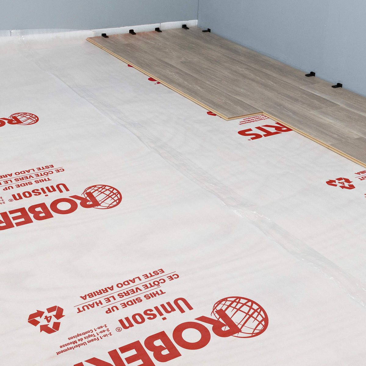 Roberts Unison Premium 2-in-1 Underlayment – 100 sq. ft. Roll (48 in. x 25 ft.)