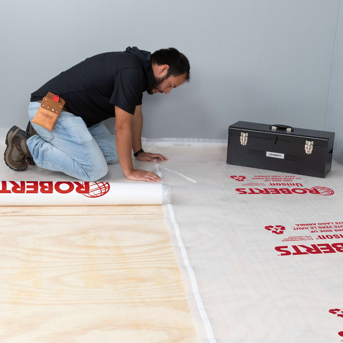 Roberts Unison Premium 2-in-1 Underlayment – 100 sq. ft. Roll (48 in. x 25 ft.)