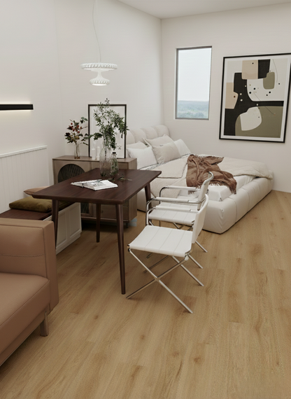 Citadel - Savona Oak 8MM 32MIL Wear layer Ceramic Shield Coating  9" X 48" Click Lock Waterproof Luxury Vinyl Plank Flooring (21.45 SQFT per box)