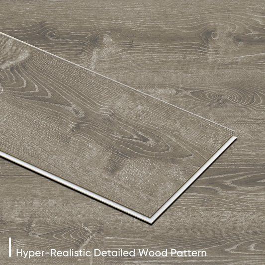 Harper StellerNova Oak 9 in. x 48 in. 6.5mm Luxury Vinyl Plank Flooring, Click Lock, Waterproof, 22 MIL Wear Layer, 21.45 sq.ft/Box