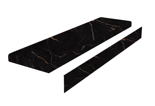 Rock-Pro Saint Laurent Classic V2 Stair Tread With Riser 1.57 in. T x 51.08 in. L x 11.81 in. W Molding