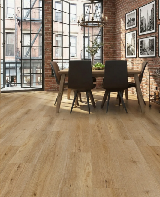 Montclair-Fiona Oak 6.5MM 22MIL Ceramic Coating 7" X 48" Click Lock Waterproof Luxury Vinyl Plank Flooring (19.16sqft/Box)
