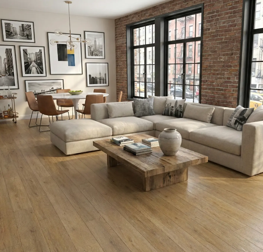 Montclair-Fiona Oak 6.5MM 22MIL Ceramic Coating 7" X 48" Click Lock Waterproof Luxury Vinyl Plank Flooring (19.16sqft/Box)